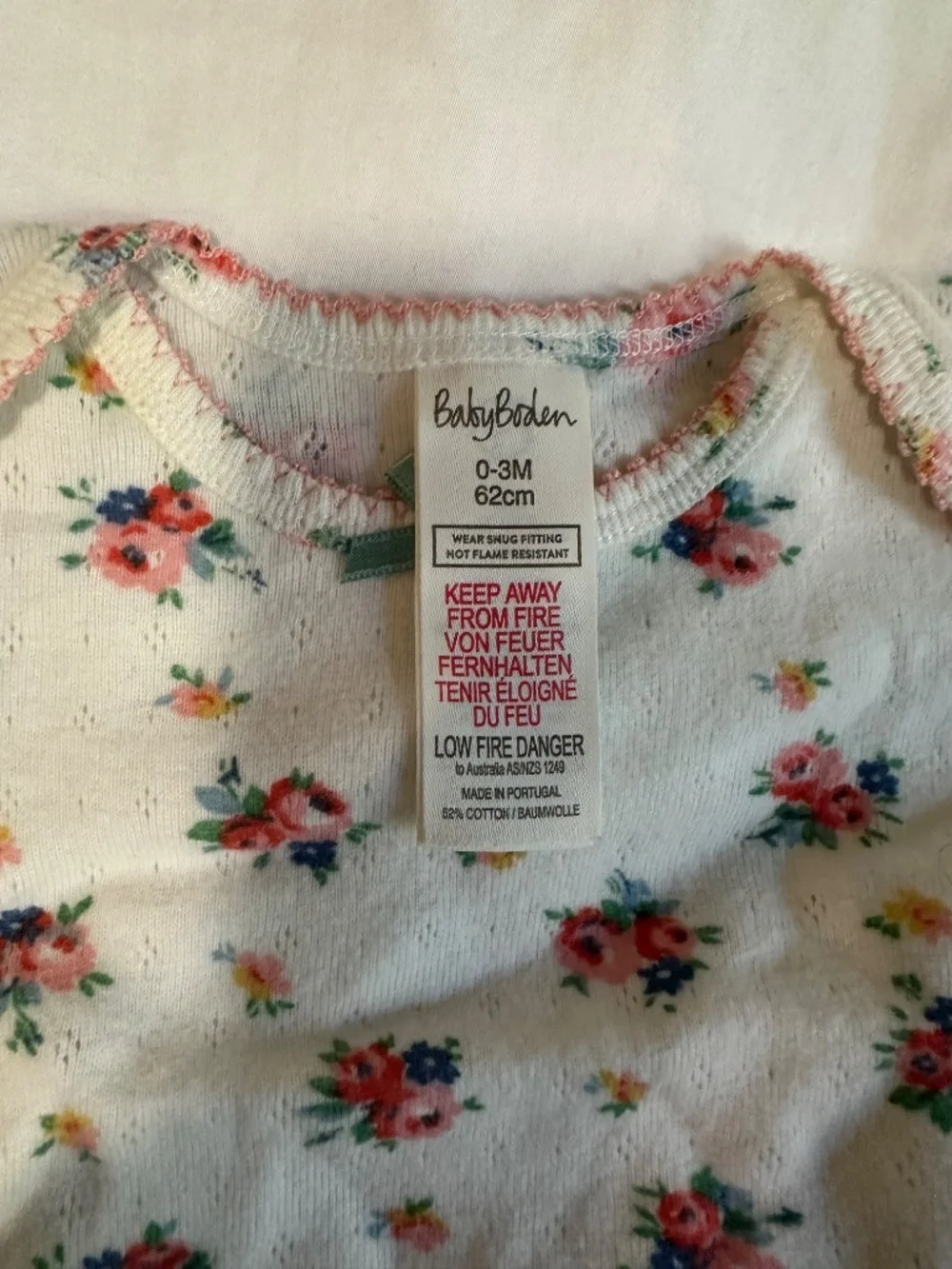 Baby Boden Floral Top & Pants Set 0-3M / 62cm